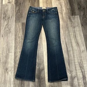 Paige Pico low rise boot cut jeans size 27